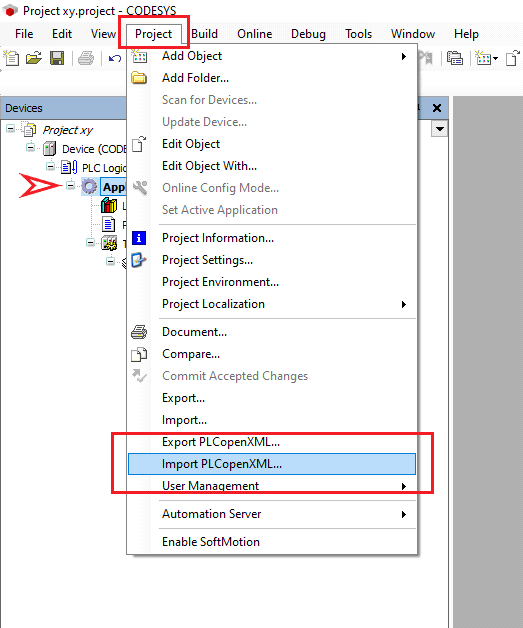 CodeSysImportPLCopenXML