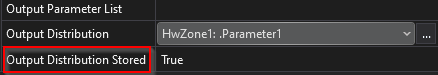 Output Distribution StoredTrue